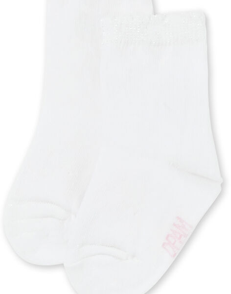 Calcetines de color blanco roto para bebé niña KYIESCHO1 / 20WI0986SOQA001